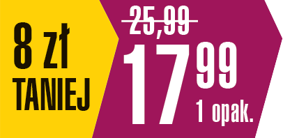 8 zł taniej / 17,99 za 1 opak.