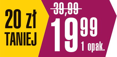 20 zł taniej / 19,99 za 1 opak.