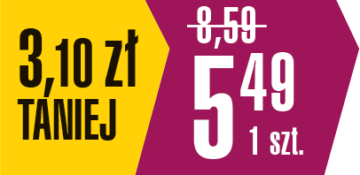 3,10 zł taniej / 5,49 za 1 szt.