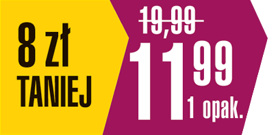 8 zł taniej / 11,99 za 1 opak.