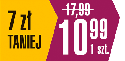 7 zł taniej / 10,99 za 1 szt.