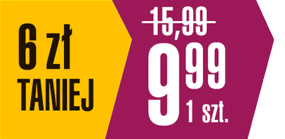 6 zł taniej / 9,99 za 1 szt.