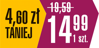 4,60 zł taniej / 14,99 za 1 szt.