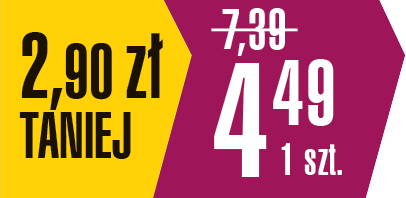 2,90 zł taniej / 4,49 za 1 szt.